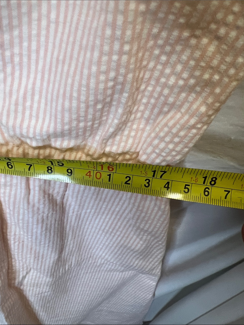 Hope & Henry Blush Pink Midi Dress with Ruffle Shoulders - Picture 10 of 13